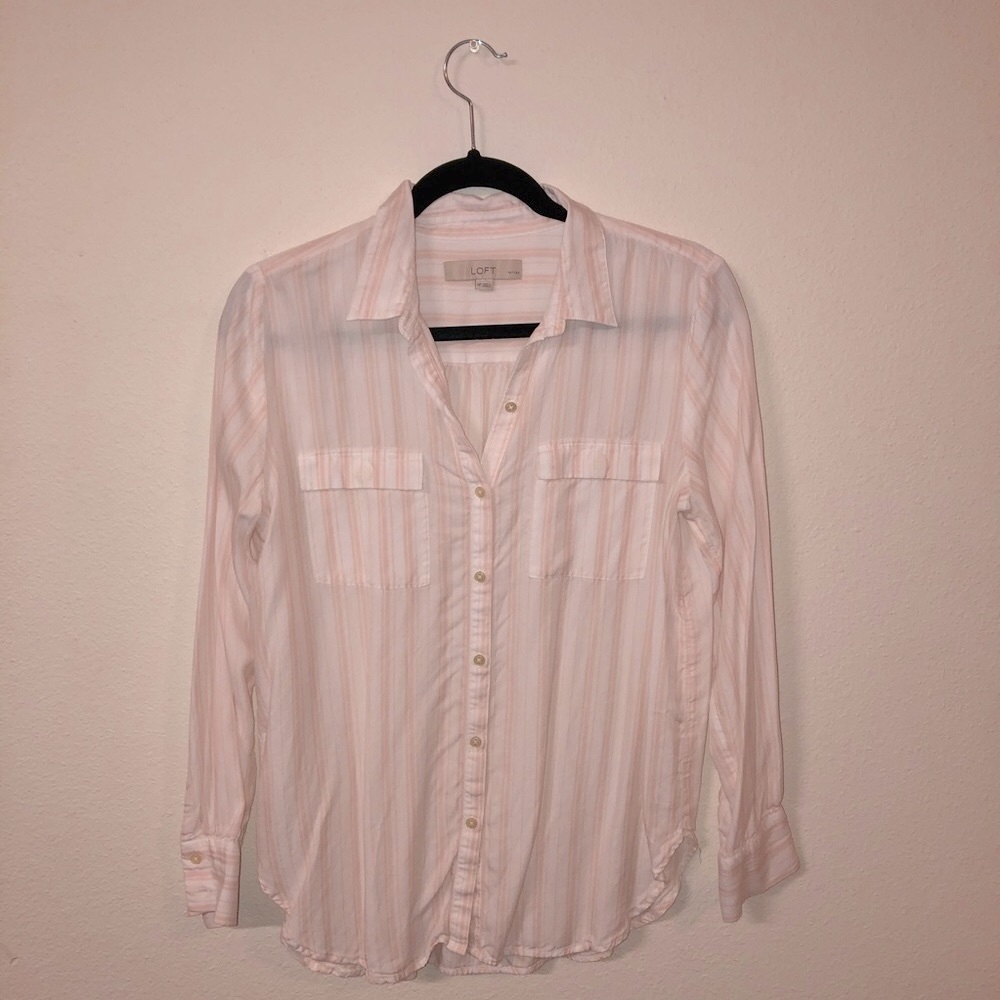 LOFT striped button up